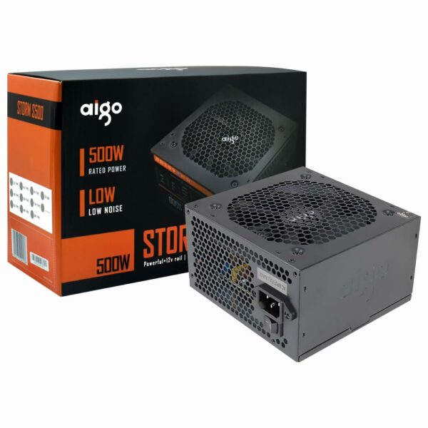 Fonte de Alimentacao Aigo Storm S500 ATX / Nao Modular / 80 Plus White