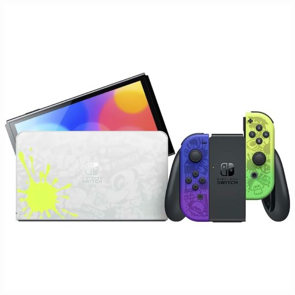 Console Nintendo Switch 64GB Splatoon Edition 3 - Oled Azul / Verde Neon (HEG-S-KCAAA) (Japones)