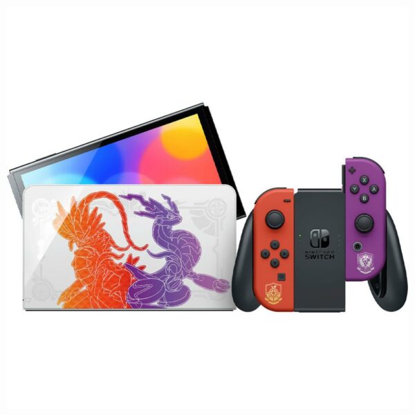Console Nintendo Switch 64GB Pokemon - Oled Laranja / Roxo (HEG-S-KEAAA) (Japones)