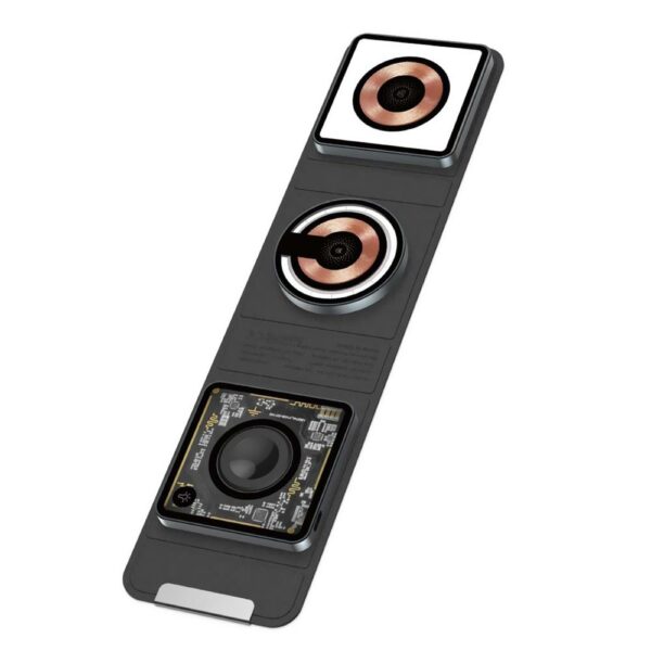 Estacao de Carregamento Wiwu WI-W001 Triplo Wireless / 15W - Preto (3 em 1)
