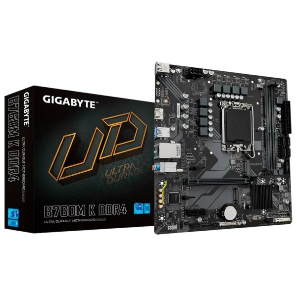 Placa Mae Gigabyte B760M K DDR4 UD Socket LGA 1700 / DDR4
