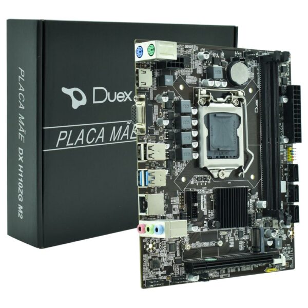 Placa Mae Duex DX H110ZG M2 Socket 1151 / VGA / DDR4