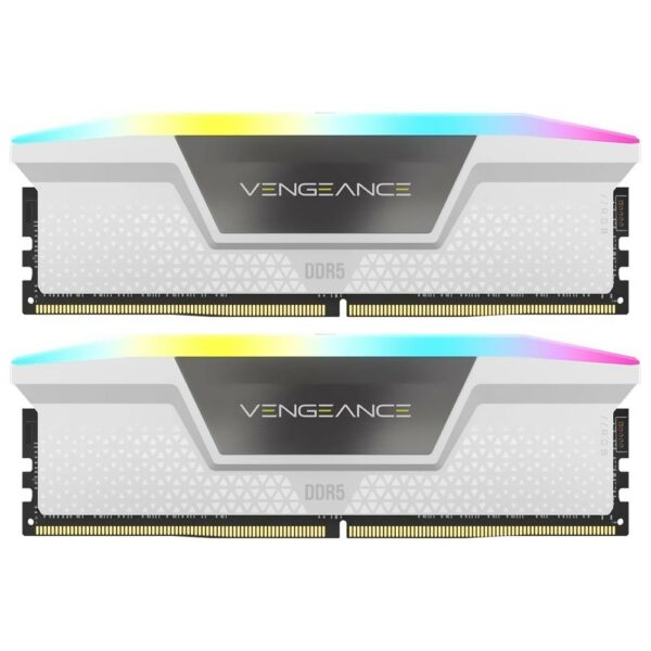 Memoria RAM Corsair Vengeance DDR5 32GB (2x16GB) 6200MHz RGB - Branco (CMH32GX5M2B6200C36W)