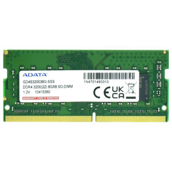 Memoria RAM para Notebook ADATA Gold DDR4 8GB 3200MHz - GD4S320038G-SSS