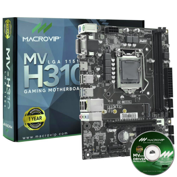 Placa Mae Macrovip MV-H310 Socket LGA 1151 / VGA / DDR4