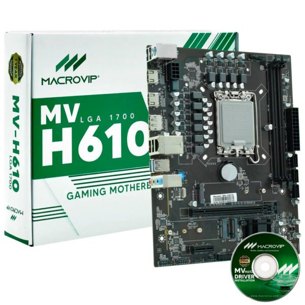 Placa Mae Macrovip MV-H610 Socket LGA 1700 / DDR4