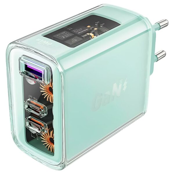 Carregador Tomada Acefast A45 USB / 2 Type-C / 65W - Mountain Verde