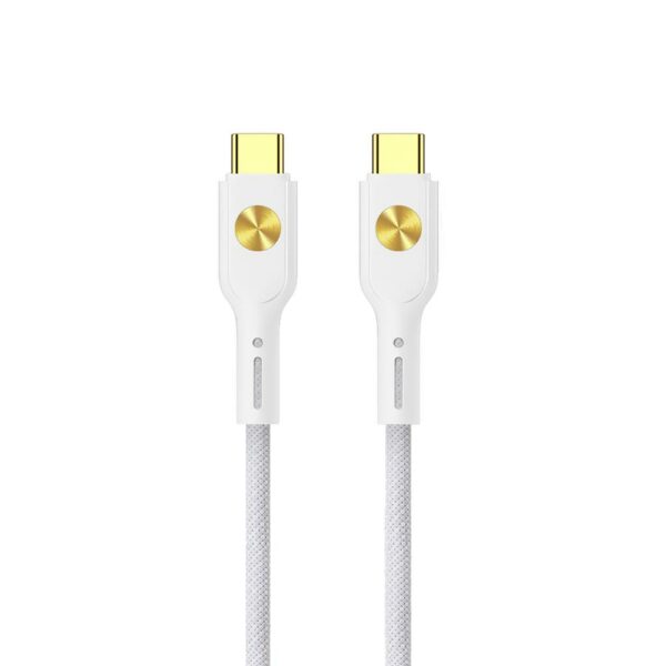 Cabo Wiwu City WI-C035 USB-C Macho a USB-C Macho 100W / 1.2M - Branco