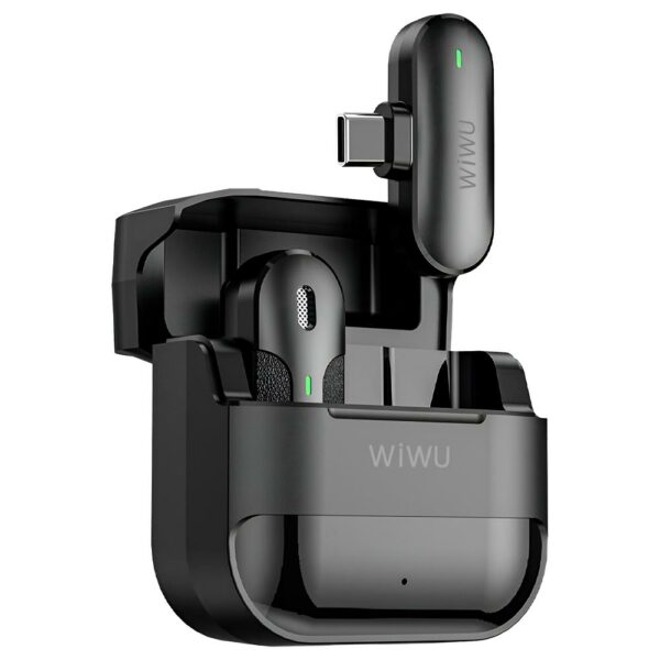 Microfone Wiwu Mini para Smartphone Wireless / Type-C - Preto (WI-WM001)
