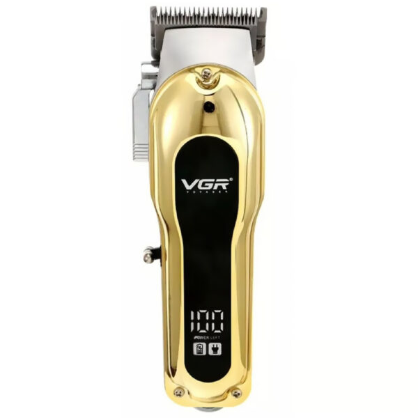 Maquina de Cortar Cabelo Professional VGR V-680 Recarregavel - Dourado (Kit)