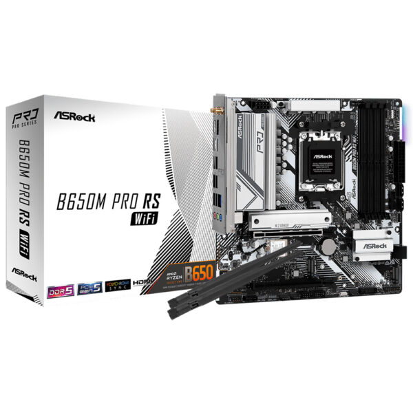 Placa Mae ASRock B650M Pro RS Wi-Fi Socket AM5 / DDR5