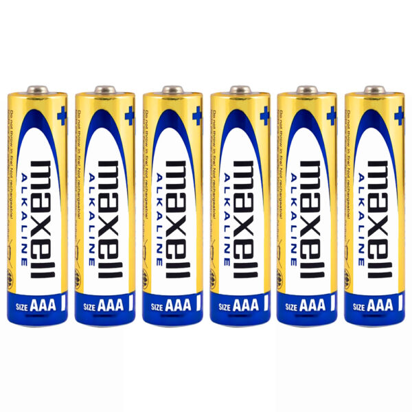 Pilhas Maxell Alkaline AAA com 6 Pilhas - LR03-6BP
