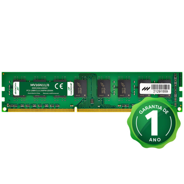 Memoria RAM Macrovip DDR3 8GB 1600MHz - MV16N11/8