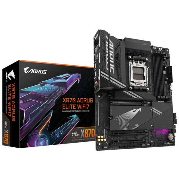 Placa Mae Gigabyte X870 AORUS Elite Wi-Fi7 Socket AM5 / DDR5