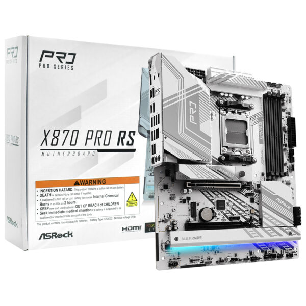 Placa Mae ASRock X870 Pro RS Socket AM5 / DDR5