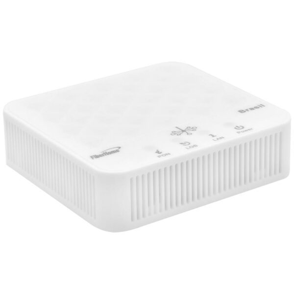 Terminal de Rede Optica Fiberhome GPON ONU AN5506-01A Brasil 1GE Mini / RP0562 / UPC / BRIG - Branco
