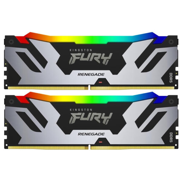 Memoria RAM Kingston Fury Renegade DDR5 64GB (2x32GB) 6000MHz RGB - Preto (KF560C32RSAK2-64)