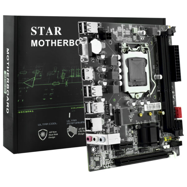 Placa Mae STAR B75 Socket LGA 1155 / DDR3 / VGA