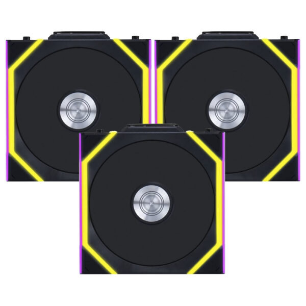 Cooler para Gabinete Lian Li Uni Fan SL Wireless 120 12X12 LED RGB Preto - Kit com 3 (12SL1W3B)