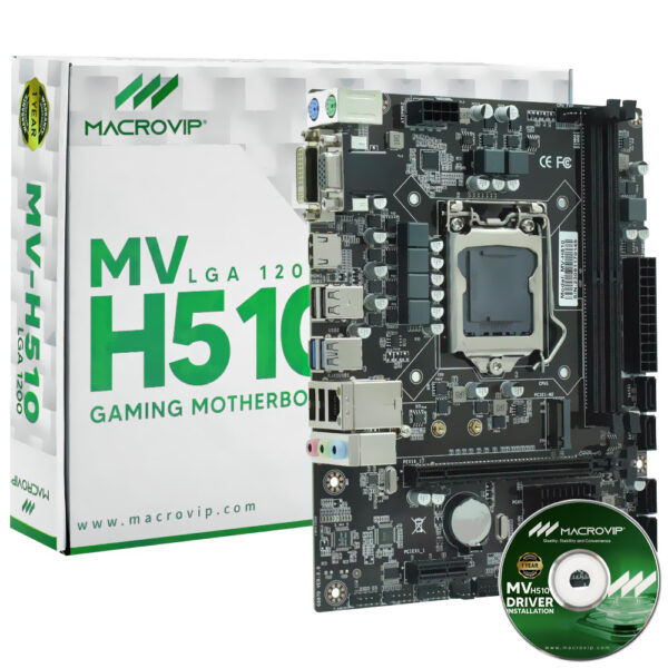 Placa Mae Macrovip MV-H510 Socket LGA 1200 / VGA / DDR4